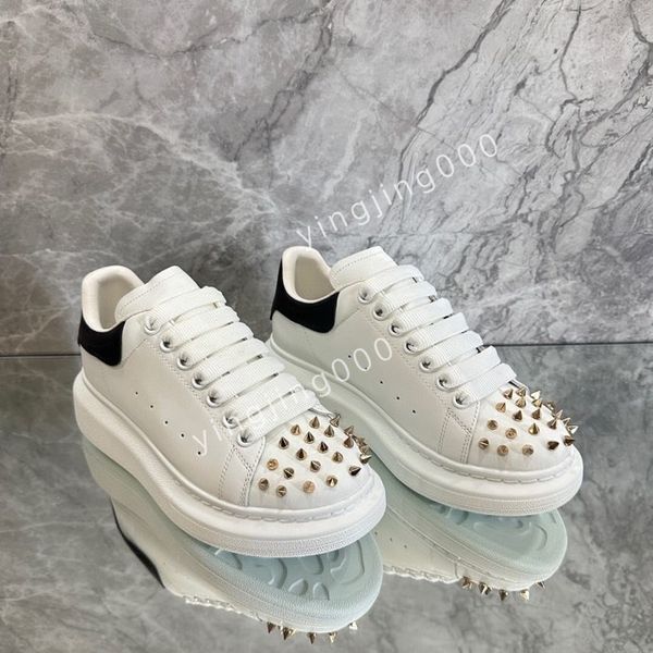 

designer men sneakers casual shoes platform loafers trainers black leather shoes chunky round head sneake2023