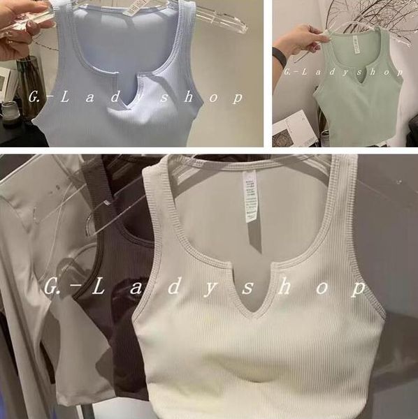 

v-shaped open vest with thread texture fixed cup, racerback, running, fitness, yoga, sports, external wear and internal wear, White;red