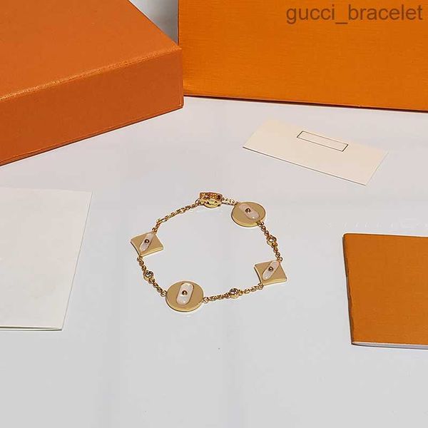 

luxury flower charm bracelets bangle chain 18k gold agate shell mother of pearlgirls valentine's day mother's day birthday gifts, Golden;silver