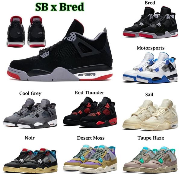 

little and big kids jumpman 4 4s black cat sail red thunder white sb x bred motorsports grey noir moss for toddler children basketball kid s