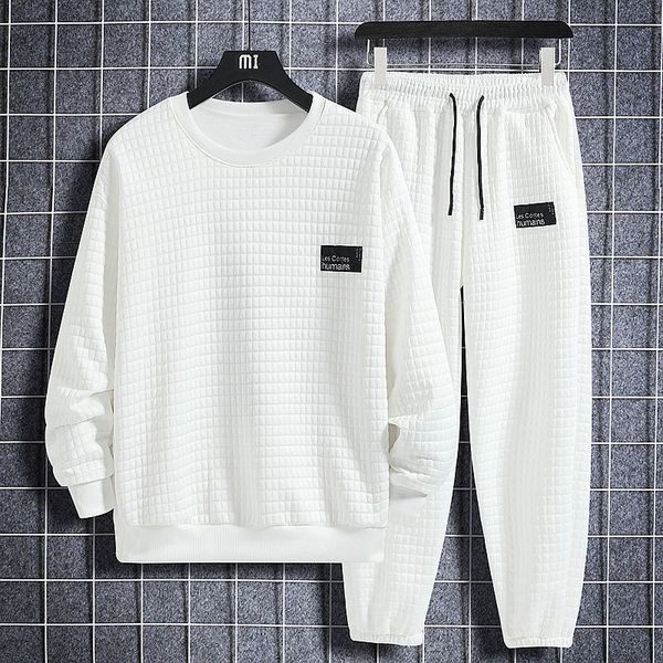 

men's tracksuits autumn tracksuit casual long sleeve s two piece sweatshirtpants set hip hop fashion streetwear 230412, Gray