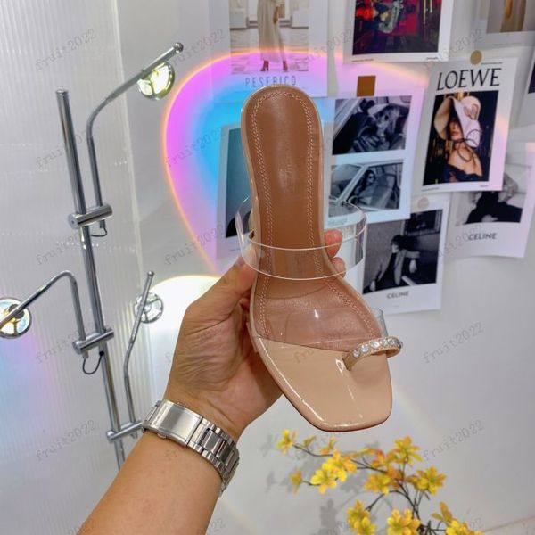 

amina muaddi womens sandals leather sole designer high heels 10cm crystal bow diamond chain decoration banquet women lightblue silk wedding, Black
