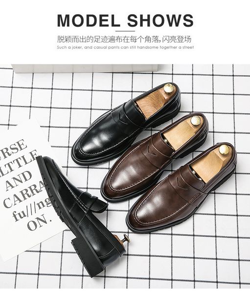 

men loafers shoes brown black pu breathable double buckle monk shoes mocassins cuir pour hommes casual shoes