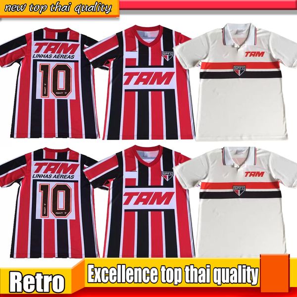 

93 94 sao paulo retro soccer jerseys home away red black white 1993 1994 camisetas de futbol classic vintage football shirt quality vintage, Black;yellow
