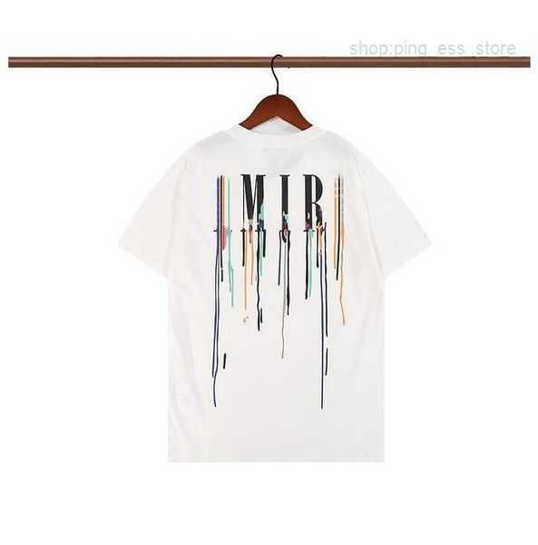 

5 amirly 2023 t shirt men's t-shirts summer mens designer t shirts fashion man t-shirt tees short luxury hip hop dvem, White;black