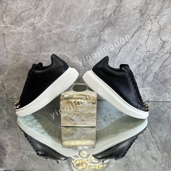 

r men sneakers casual shoes platform loafers trainers black leather shoes chunky round head sneake