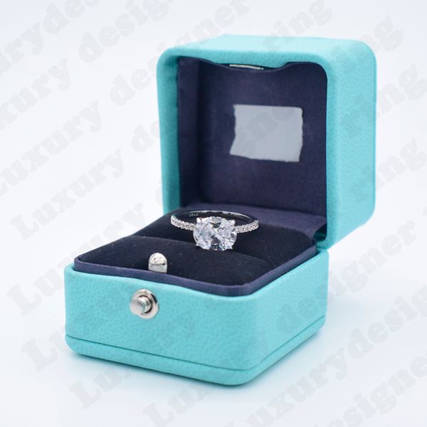 

luxury designer rings women silver zircon wedding ring jewelry party gift, Golden;silver