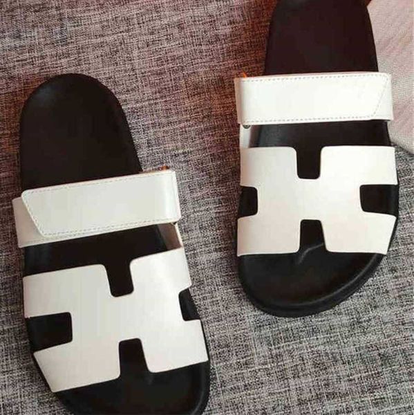 

h. shoes designer slippers luxury chypre calfskin functionals wind adjustable loop simples and smooth size 35-40, Black