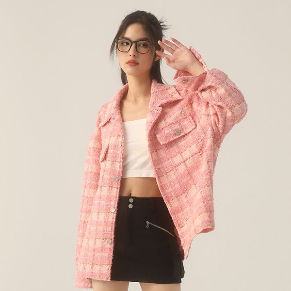 

women's jackets sandro contrast knit cardigan, Black;brown