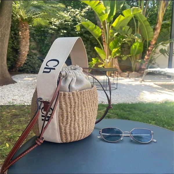 

hand woven straw bag woody designer handbag for men cool classic elegant letters white canvas strap sacc luxe beach summer womens totes bags