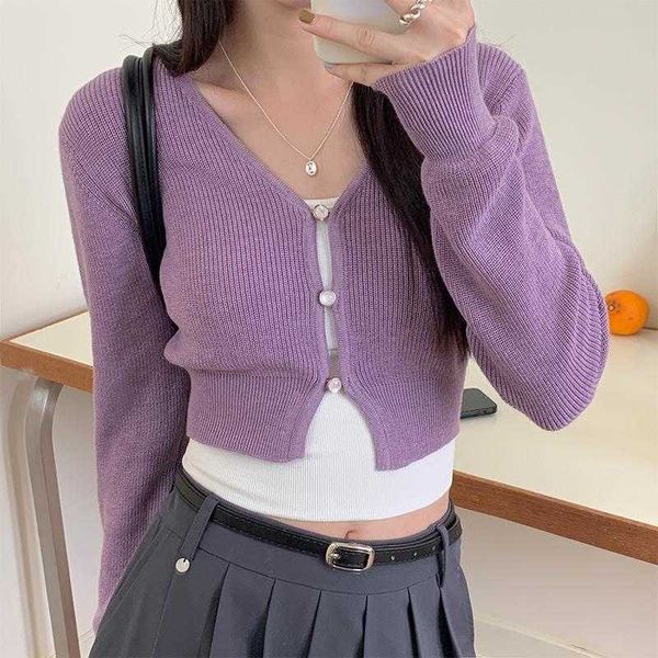 

girl style sweater outerwear v neck knitted cardigan women autumn short slim long, White;black