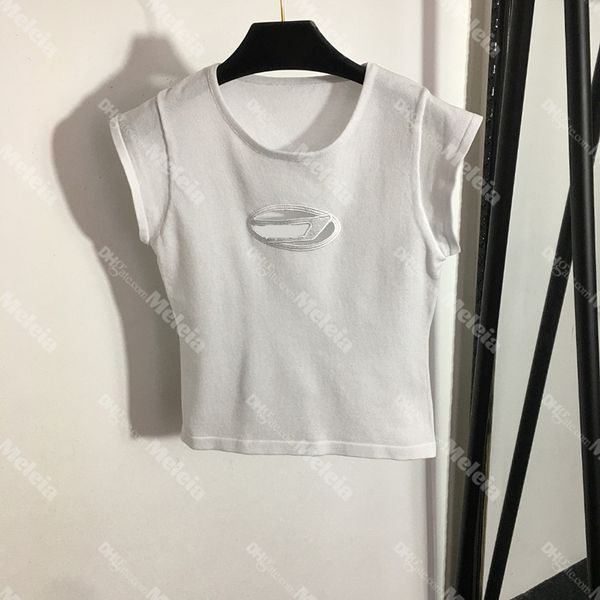 

solid summer t shirt for women clothing letter print o neck short sleeve t shirt femme loose casual crop cotton tees, White