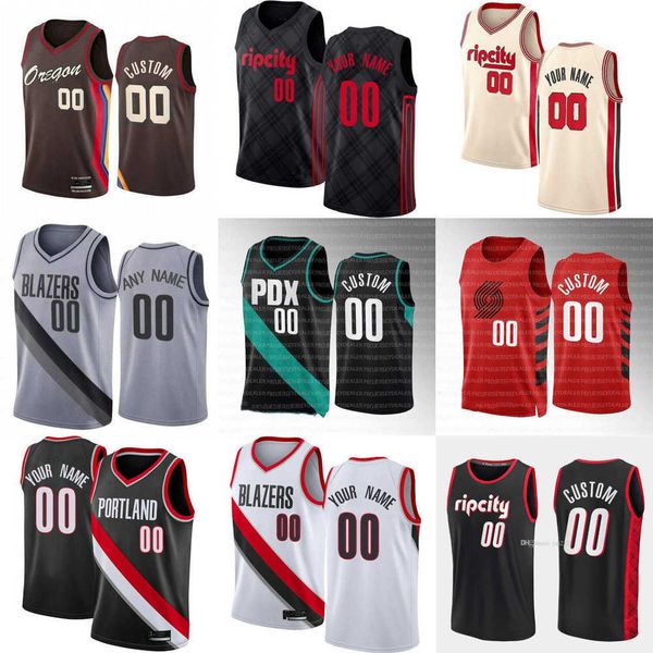 

mens womens youth portland''trail blazers''custom 11 josh hart 1 anfernee simons 0 damian lillard 27 jusuf nurkic 9 jera, Black;red