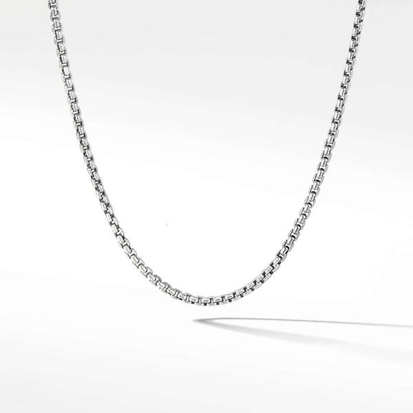 

DY Necklace Jewelry classic designer luxury top accessories dy Personalized Sterling Silver Fashion 2.5 Round Box Necklace for Direct Sale 50-55cm DY Jewelry quality