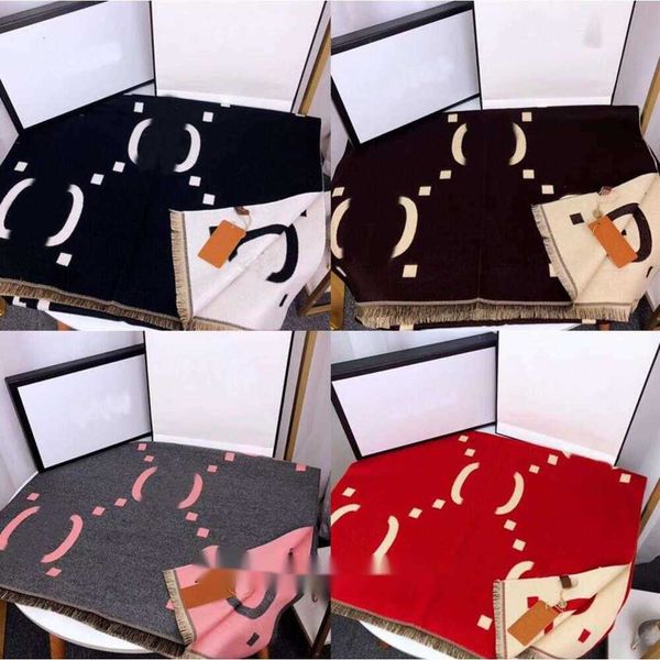 

Scarves fashionable Designer Letter Print Silk Lady Scarf Top Quality Cashmere Two Sided Winter Outdoor Keep Warm Shawl Solid Color Size 19065c T295