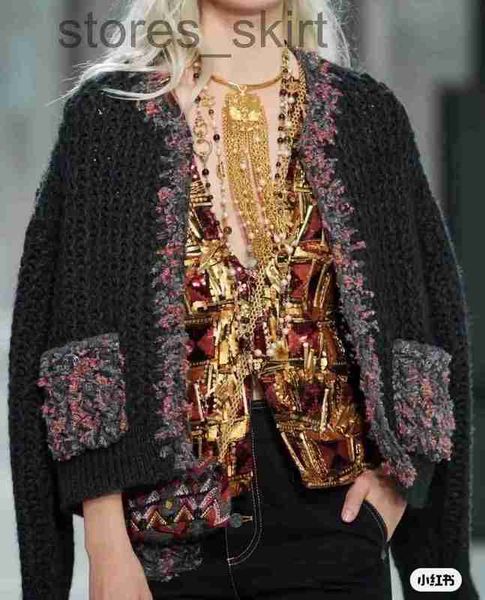 

women's jackets designerchan2022 new women's autumn winter sweater cardigan coat women's designer yij9, Black;brown