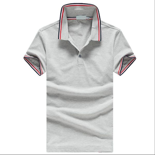 

summer business short-sleeved men's polo shirt thin plus fat plus size t-shirt american trend lapel c99s, White;black