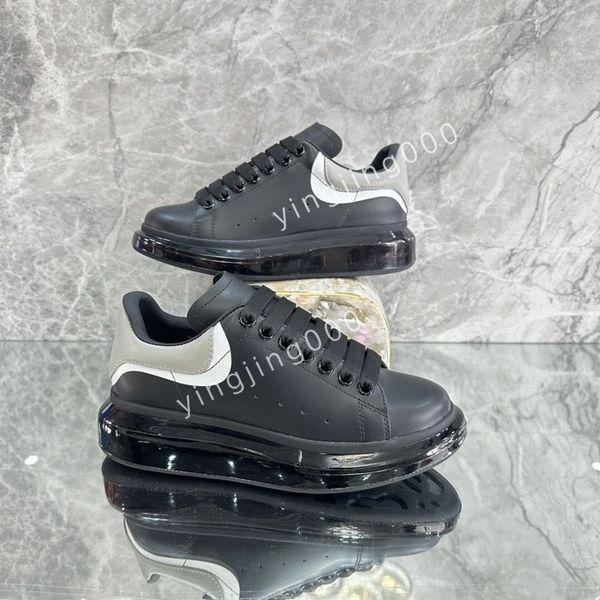 

2023new brand womens sneakers mens casual shoes platform loafers trainers black leather shoes chunky round head sneaker