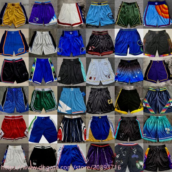 

22-23 new season rose city printed pockets basketball shorts with pocket team sport wear pant home away white black red blue green yellow go
