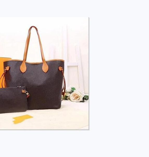 

designers leather handbags women shoulder bags with wallet female mother package composite bag purse lady totes 2pcs 86