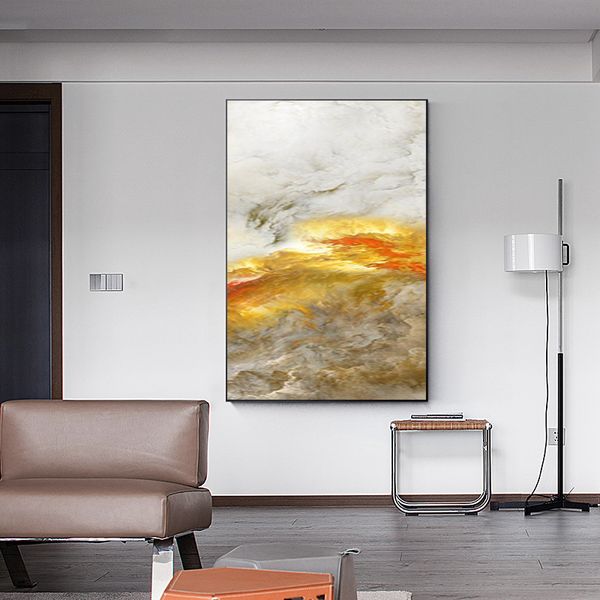 

abstract landschap kleurrijke cloud sky canvas schilderij posters en print moderne wall art pictures voor woonkamer slaapkamer gangpad