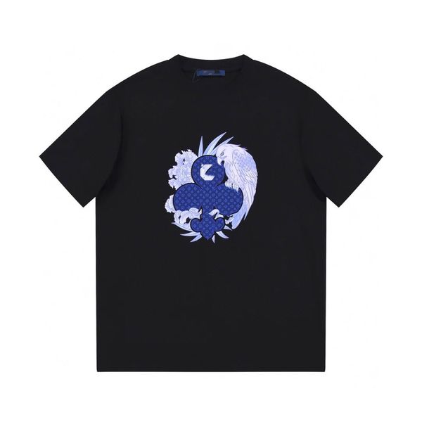 

summer mens designer t shirt casual man womens loose tees with letters print short sleeves cotton embroidery luxury men t shirt size s-5xl.s, White;black