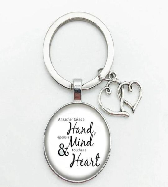 

gift for the teacher day keychain the teacher present cut car key chain ring holder for m jllkpq carshop20068058773, Silver