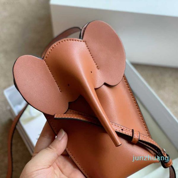 

designer- women elephant cellphone sholder bag vintage mini handbags genuine leather crossbody handbag coin purse