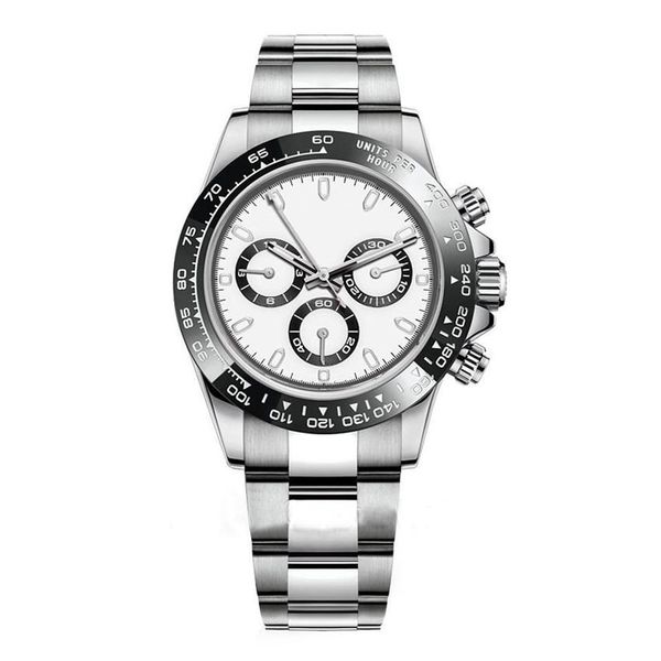 

men automatic watch 40mm 116500 sapphire glass stainless steel rubber strap luminous waterproof calendar fashion 2444, Slivery;brown