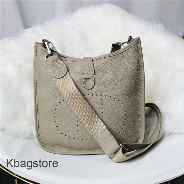 

purse fashion with designer casual bag shoulder 2023 perforated herms women's evelyns one tote girl bags classic cowhide handbags kabd