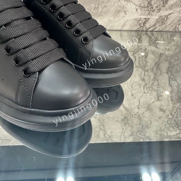 

2023new designer sneakers brand casual shoes platform loafers trainers black leather shoes chunky round head sneake