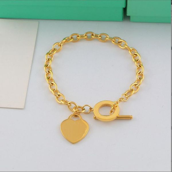 

tennis luxury jewelry bracelet new korean edition love brand needle buckle bracelet ring thick chain, Golden;silver