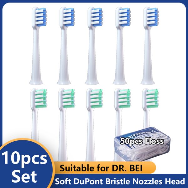 

toothbrushes head 10pcs brush head clean for dr bei c1 oral care teeth toothbrush action brush heads electric replacement dupont tooth brush