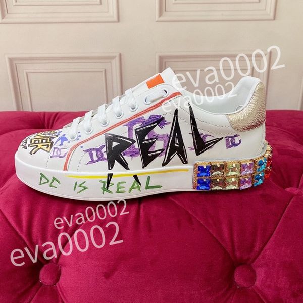 

2023 new excellent sneakers men women shoes genuine designer shoes leather trainer fashion sports platform, Black