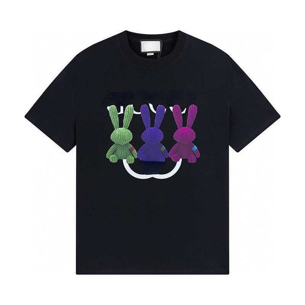 

designer t shirt mens short sleeve t shirt round neck sweatshirt printed men women pullover luxury cotton oversize tee 956, White;black