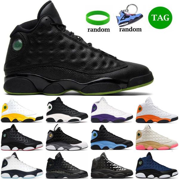 

basketball shoes black flint 13 women men 13s hyper blue sneakers phantom sports lucky green trainers size us 5.5-13