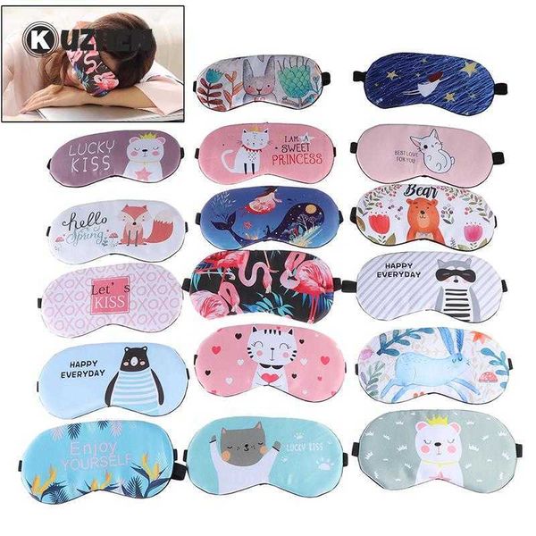 

sleep masks 1pc sleeping mask eyepatch eye cover cotton creative lovely cartoon for eye travel relax sleeping aid eye patch shading eye mask