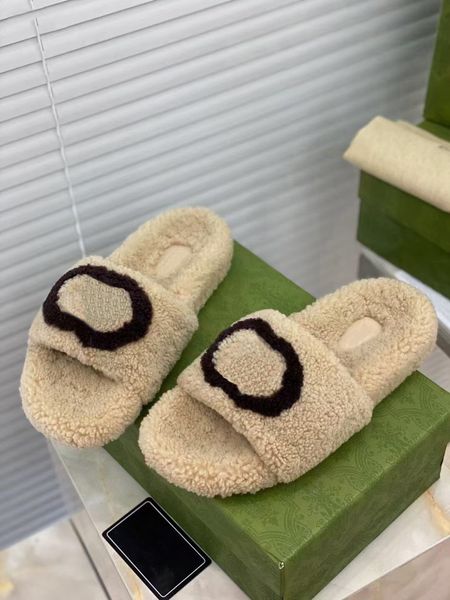 

mens designers slides womens slippers fashion luxurys wool slipper leather rubber flats sandals summer beach shoes loafers gear bottoms slid, Black