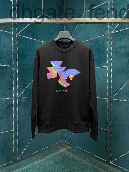 

men's hoodies & sweatshirts designer2022ss men's plus hoodies sweatshirts round neck embroidered printed color black white size 2x