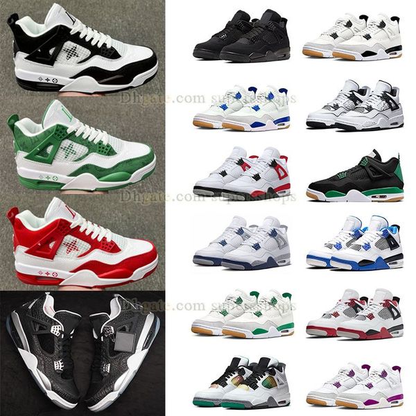 

2023 dhgate new jumpman 4 basketball shoes wild n out pe l black men women sneaker pine green 4s balck cat outdoor trainers rasta sb black g