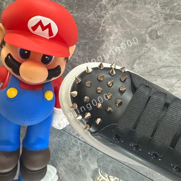 

designer mens sneakers casual shoes platform loafers trainers black leather shoes chunky round head sneake2023