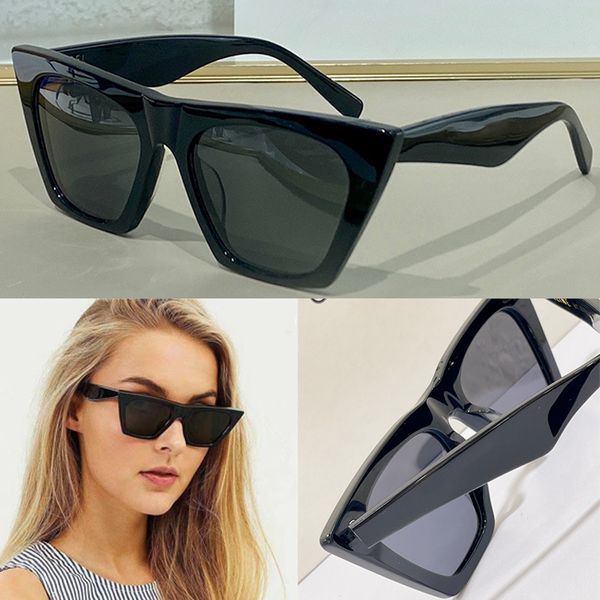 

new wave women sunglasses summer cat eye style 41468 anti uv retro sunshade lens plate square full frame seaside holiday glasses original bo, White;black