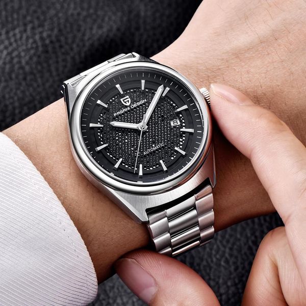 

relojes hombre watches 2023 new pagani design brand men's luxury mechanical watch stainless steel waterproof military watch horloges me, Slivery;brown