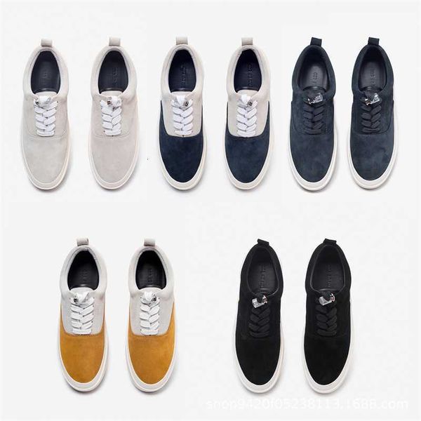 

2023 spring and summer new fag frosted suede low board shoes for men women, Black
