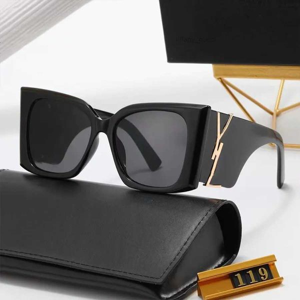 

2023 luxury sunglasses designer sunglasses for women glasses uv protection fashion sunglass letter casual eyeglasses with box very good, White;black