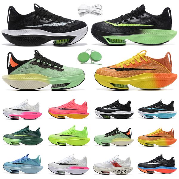 

2023 alphafly next% men women running shoes sneaker ekiden scream green mint foam prototype total orange black white sail pink unc blue trai
