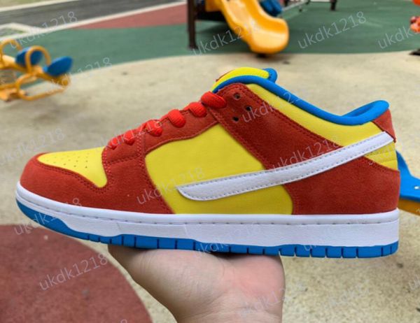 

shoes casual dunks low bart simpson outdoor bq6817-602 sports sneakers habanero red white blue hero mens