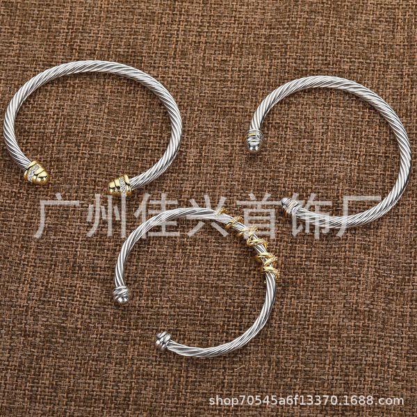 

DY Bracelet Jewelry classic designer luxury top accessories DY Diamond Gold Round Head Bracelets Product Twisted Thread Fashion Versatile DY Jewelry Accessories