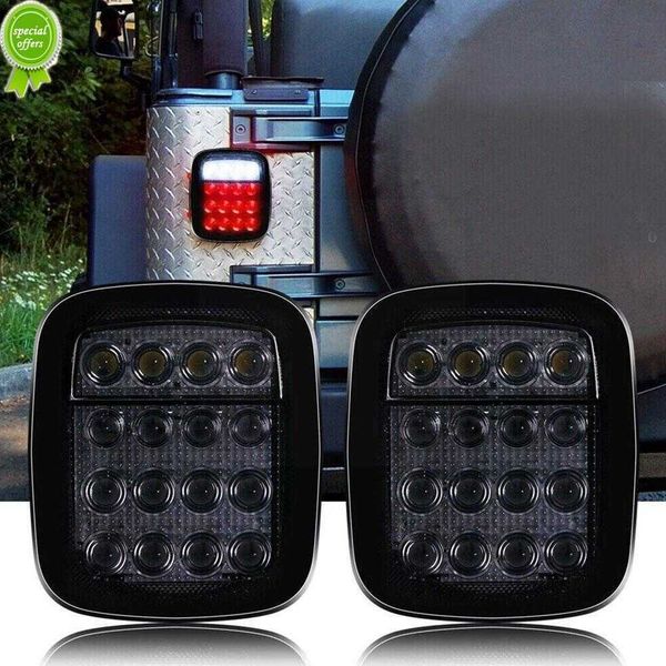 

new 2pcs 16 leds tail light brake reverse light for wrangler yj tj cj cj5 cj7 for jeep truck boat lorry van trailer caravan lig l7c0