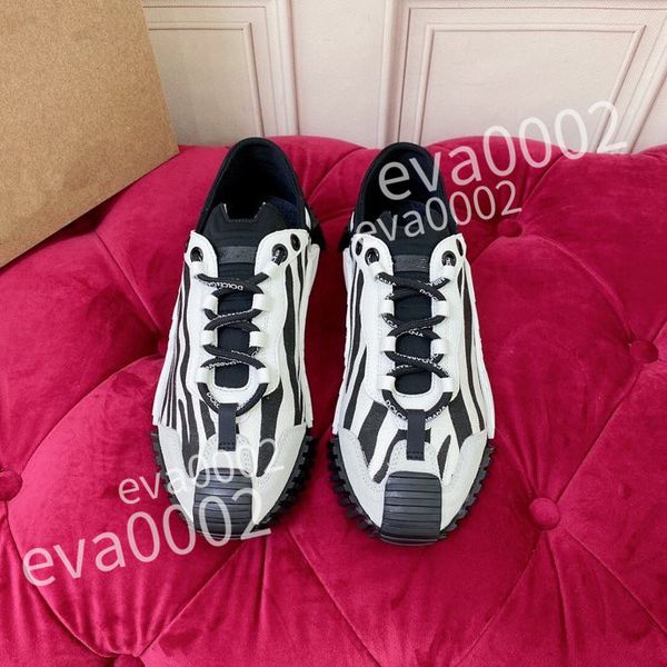 

luxury excellent sneakers men women shoes genuine designer shoes leather trainer fashion sports platform, Black